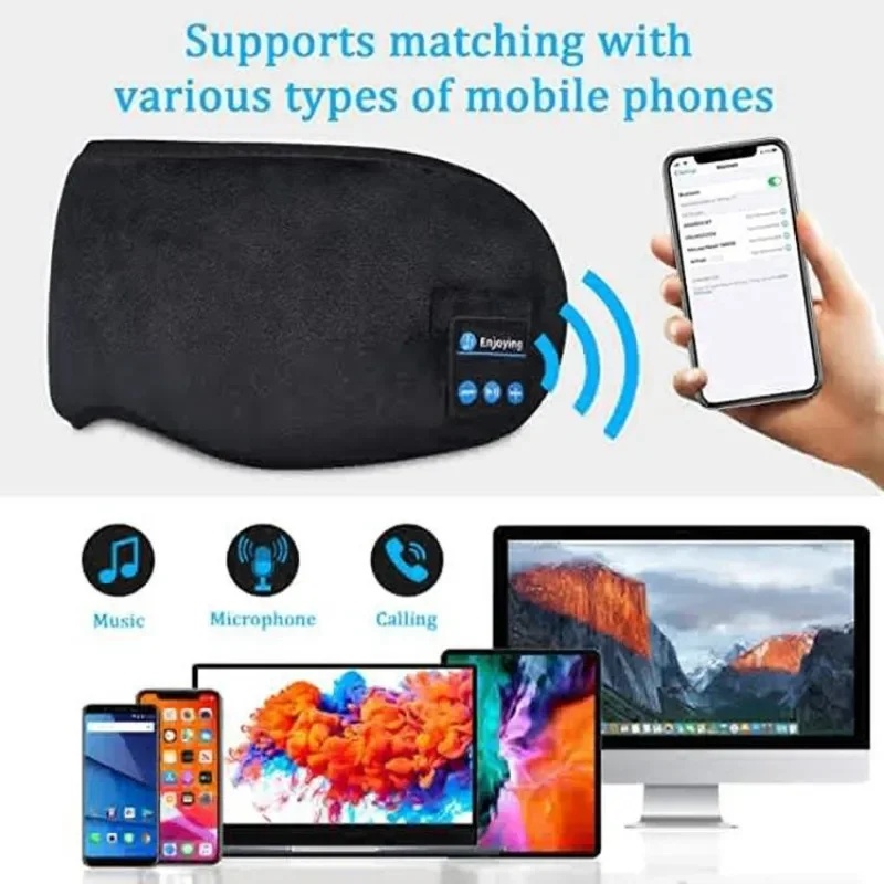3D Eye Mask Bluetooth Headphon - Bluetooth Headset On Ear recension och pris