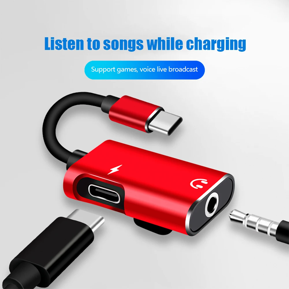 2-in-1 USB-C to 3.5mm Jack Ada - Earphone Splitter Jack recension och pris