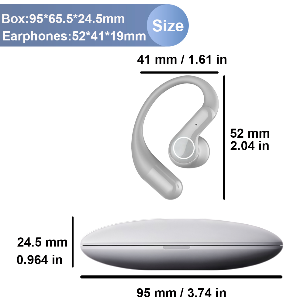 Ai Translator Earbud Device Re - Earbuds Charging Case recension och pris