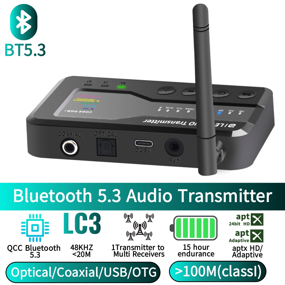 Bluetooth 5.3 Audio Transmitte - Bluetooth Adapter Receiver recension och pris