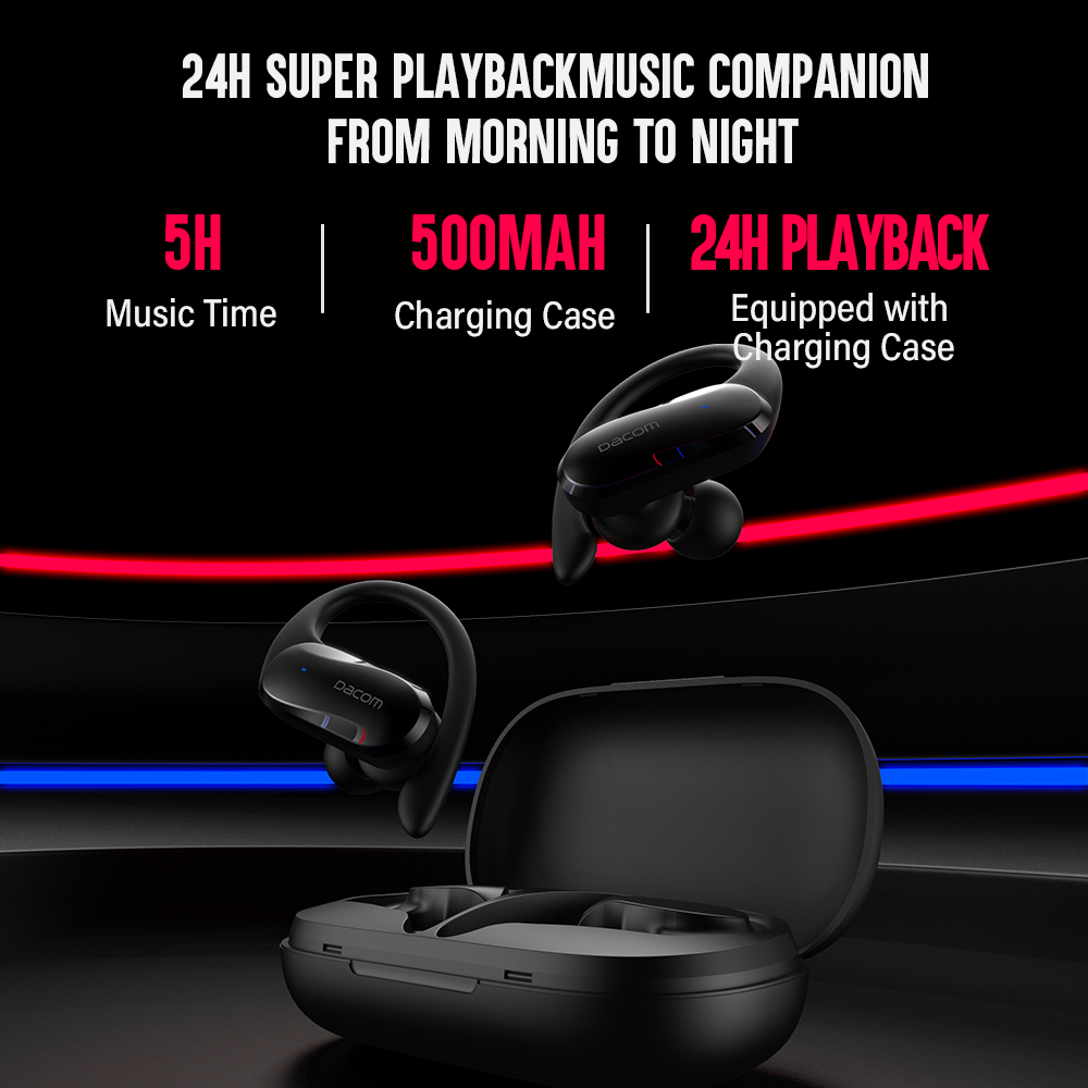 DACOM L19 TWS Bluetooth Earpho - Sports Earphone Hook recension och pris