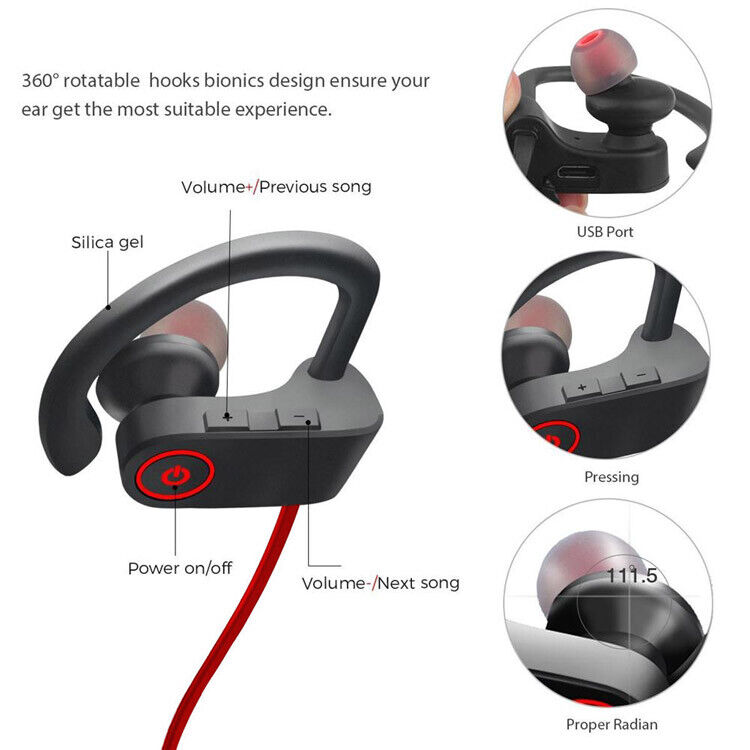 2024 Sports Neckband Wireless  - Sports Earphone Hook recension och pris